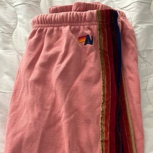 Aviator Nation velvet stripe sweatpants